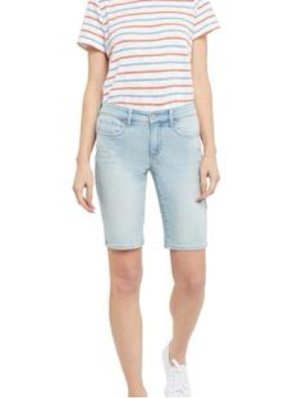 NYDJ Briella Light Wash Denim Bermuda Shorts